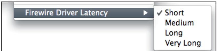 FOCUSRITE SAFFIRE PRO 24 DSP - Firewire Driver Latency (Latence du pilote Firewire) - 1