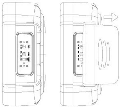 JENSEN VOYAGER MXA6BA - INDICATEURS ET COMMANDES Glissez le panneau d'extrémité indiquent jusqu'à des commandes. - 1
