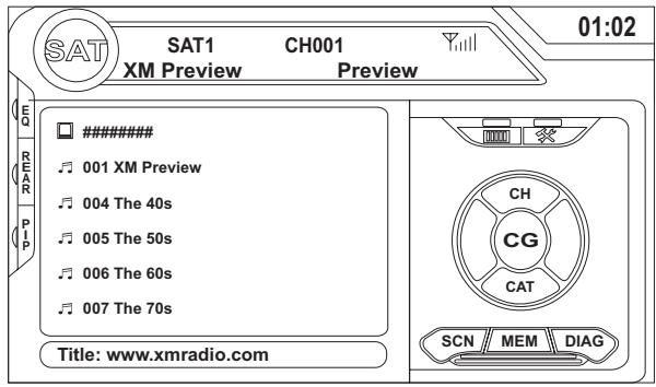 JENSEN VOYAGER VM9022 - Mode de guide de chaîne - 1