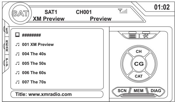 JENSEN VOYAGER VM9022 - Channel Guide Mode - 1