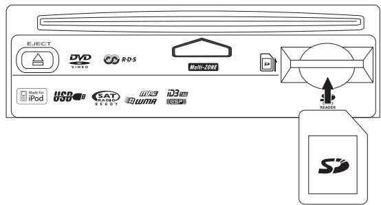 JENSEN VOYAGER VM9022 - Loading an SD Card - 1
