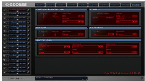 ACCESS VIRUS TI POLAR - Page Common - 1