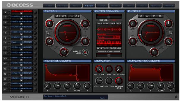 ACCESS VIRUS TI POLAR - Page Filtre - 1
