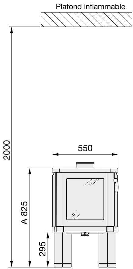 HANDOL H53 - Distances d'installation par rapport aux murs et au plafond - 1