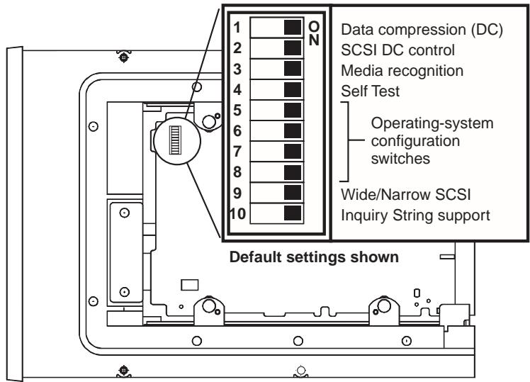QUANTUM SCORPION 240 DDS-4 AUTOLOADER - Operating-system configuration dip switches - 1
