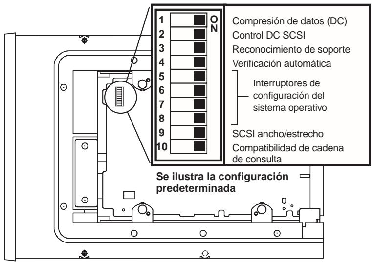 QUANTUM SCORPION 240 DDS-4 AUTOLOADER - Cambio de la configuración de los interruptores DIP - 1
