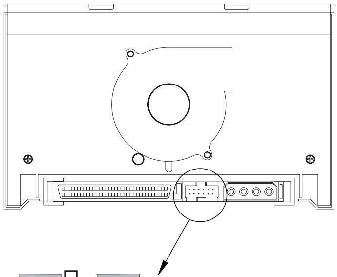 QUANTUM SCORPION 240 DDS-4 AUTOLOADER - Changing jumper settings - 1