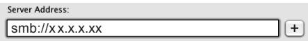 Server Address: smb://x.x.x.xx.xx