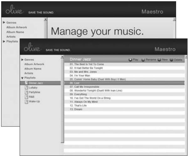 OLIVE O3HD - Editar información de música - 1