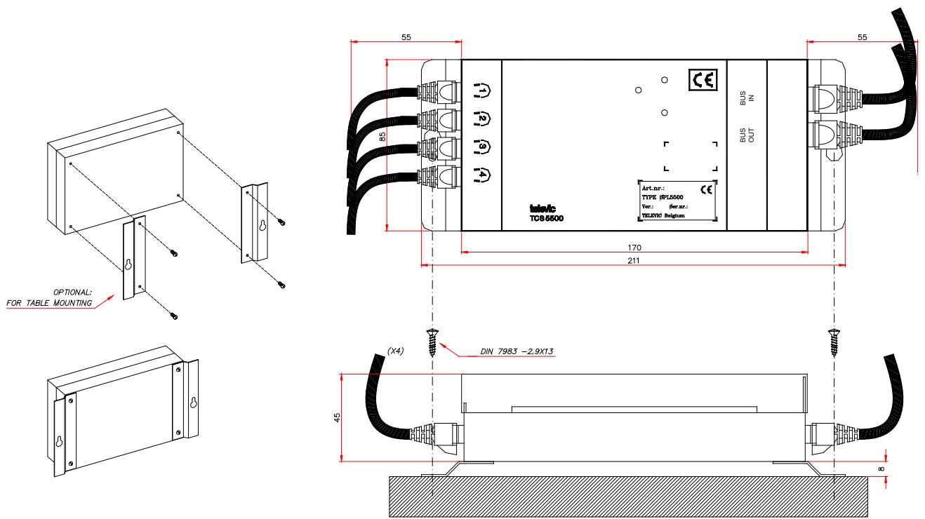TELEVIC SPL5500 - Dimensions - 1