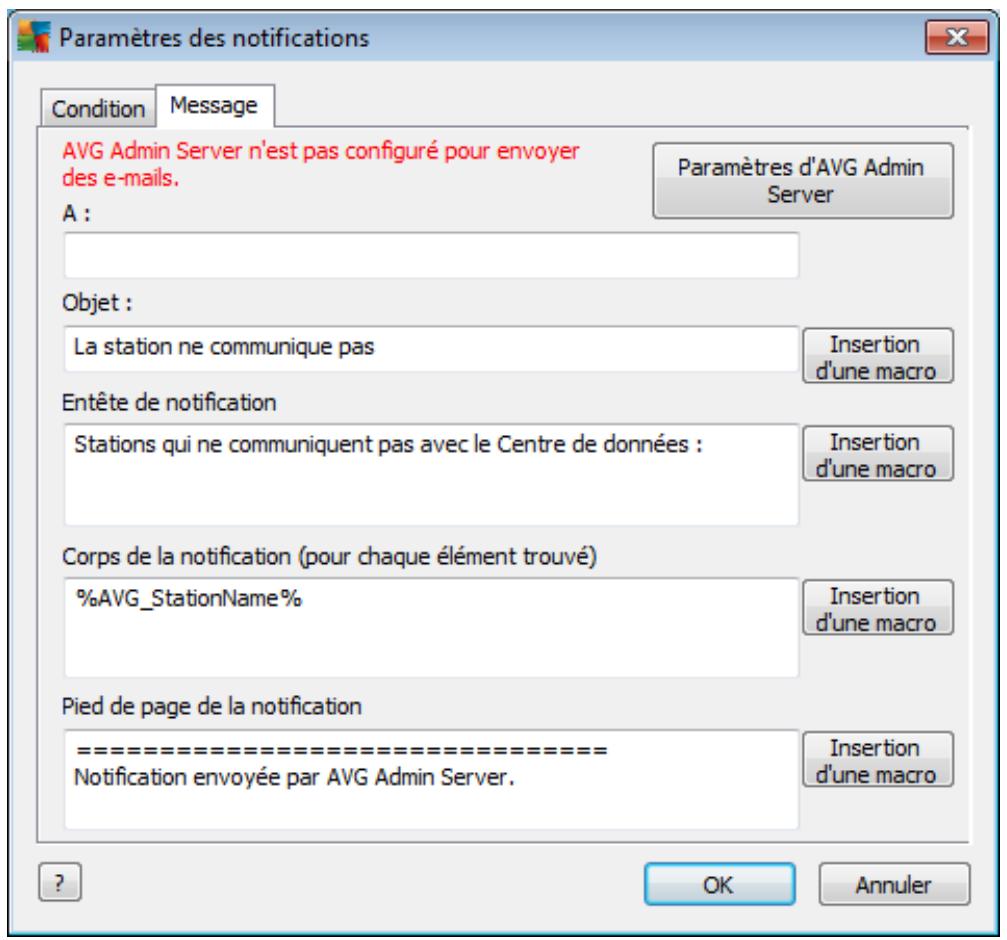 AVG ANTI-VIRUS BUSINESS EDITION 2011 - Onglet condition - 2