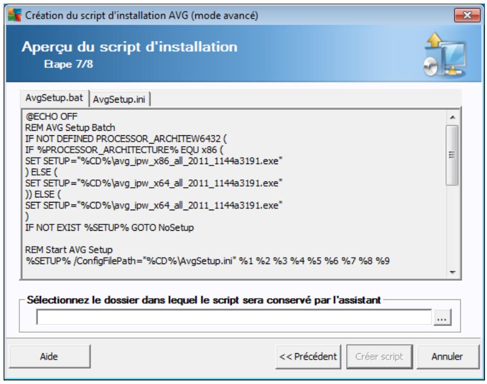 AVG ANTI-VIRUS BUSINESS EDITION 2011 - Création du script d'installation AVG - 7