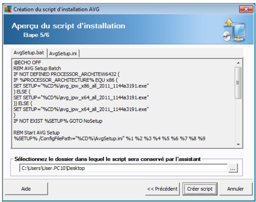 AVG INTERNET SECURITY BUSINESS EDITION 2011 - Création du script d'installation AVG - 5