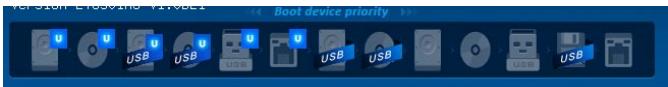 MSI H87M-E33 - ▶ Boot-Geräte Prioritätsleiste - 1