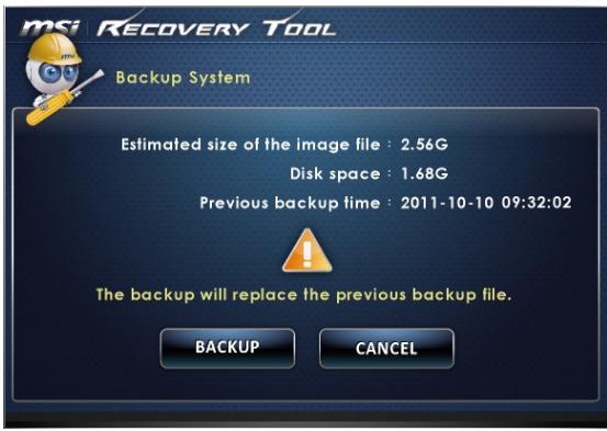 MSI WIND TOP AP1622-002XEU - Sauvegarde subsequente - 1