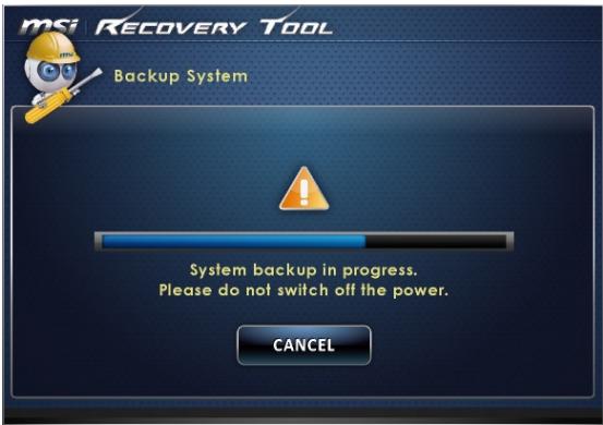 MSI WIND TOP AP1622-002XEU - Sauvegarde subsequente - 2
