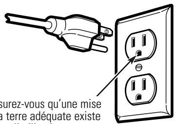 GE APPLIANCES GSLS1100 - BRANCHEZ LE CORDON D'ALIMENTATION DANS UNE PRISE POUR 3 BROCHES MISE À LA TERRE - 1
