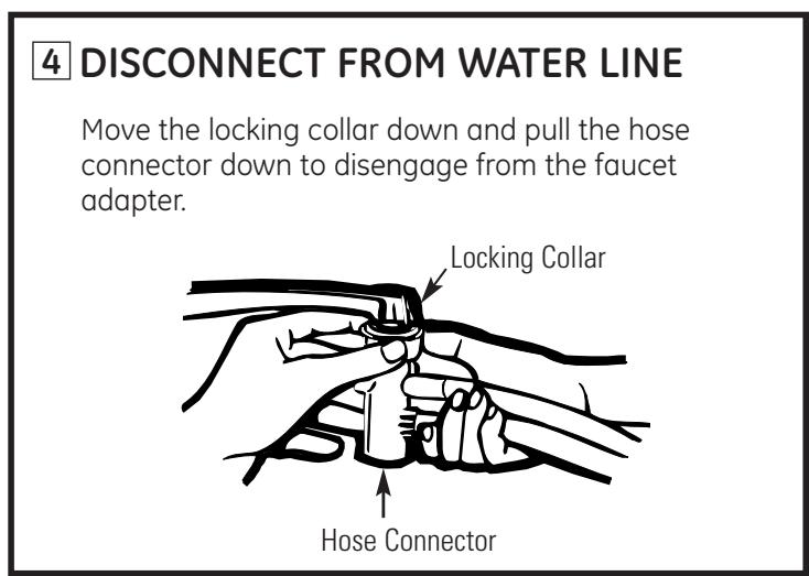 GE APPLIANCES WSLP1500 - WASHER CONNECTIONS FOR PORTABLE MODEL WSLP1500—ONE-FAUCET CONNECTIONS (CONT.) - 7