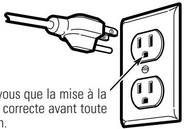 GE APPLIANCES WSLP1500 - BRANCHEMENT DU CORDON D'ALIMENTATION DANS UNE PRISE MISE À LA TERRE - 1