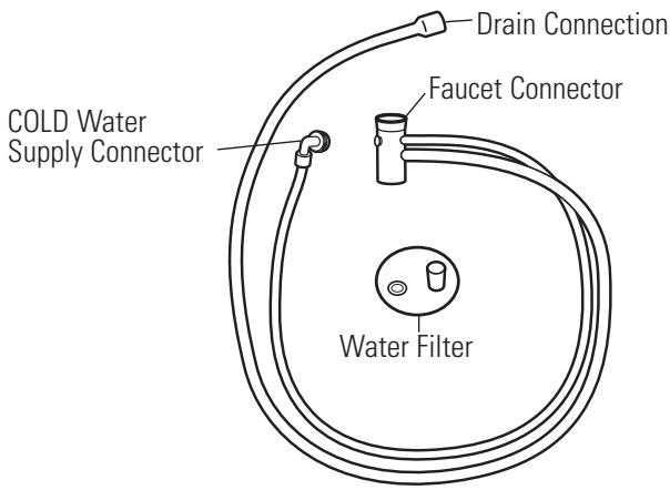 GE APPLIANCES WSLP1500 - 1REMOVE THE UNI-COUPLE® HOSE FROM INSIDE THE WASHER BASKET - 1