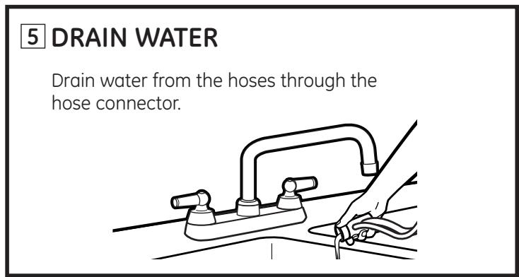 GE APPLIANCES WSLP1500 - WASHER CONNECTIONS FOR PORTABLE MODEL WSLP1500—ONE-FAUCET CONNECTIONS (CONT.) - 8