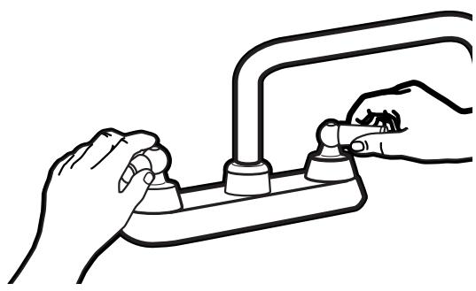 GE APPLIANCES WSLP1500 - WASHER CONNECTIONS FOR PORTABLE MODEL WSLP1500—ONE-FAUCET CONNECTIONS (CONT.) - 1