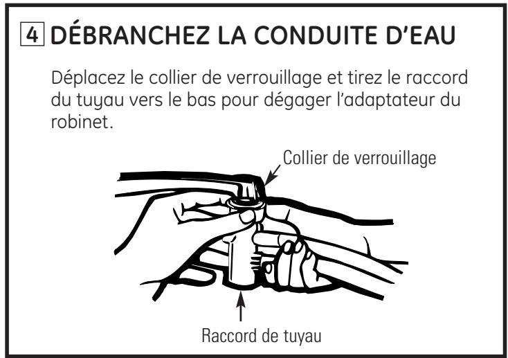 GE APPLIANCES WSLP1500 - POUR DÉBRANCHER LA LAVEUSE : - 4