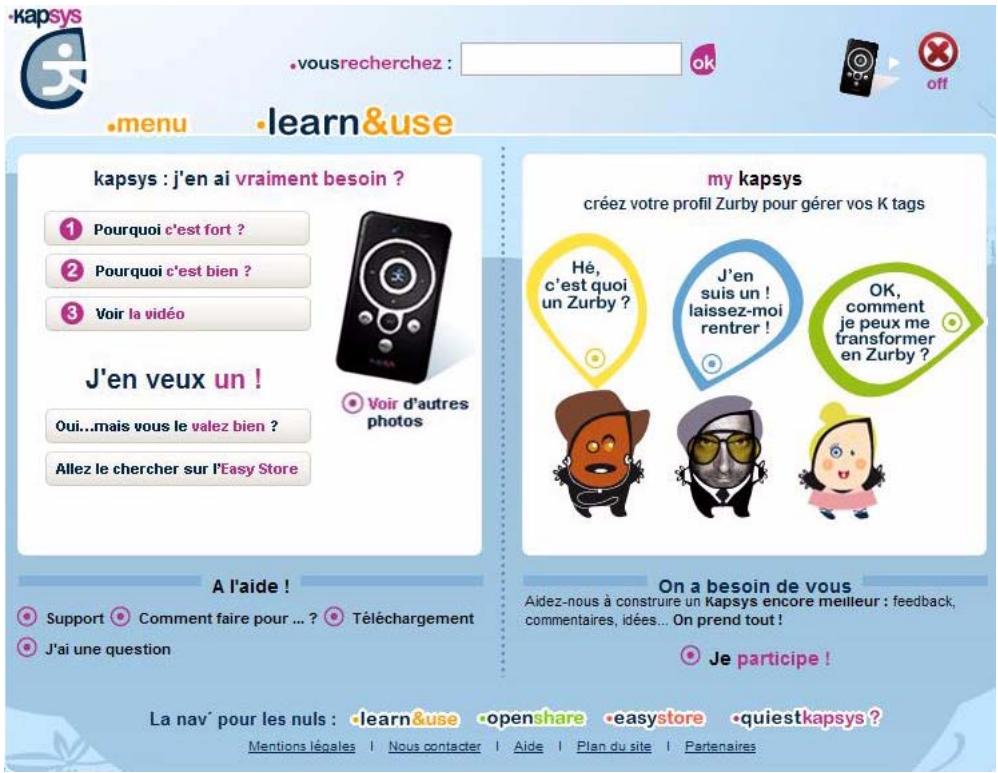 KAPSYS KAPTEN - Rubrique learn&amp;use - 1