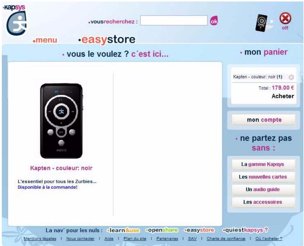 KAPSYS KAPTEN - Rubrique easystore - 1