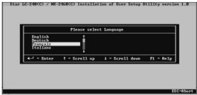 STAR LC-240 - Capitolo 2: II programming User Setup Utility - 3