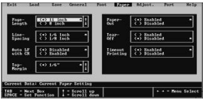 STAR LC-240 - Using the Paper window - 1