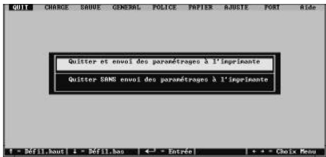 STAR LC-240 - Sortie de l'utilitaire de configuration - 1