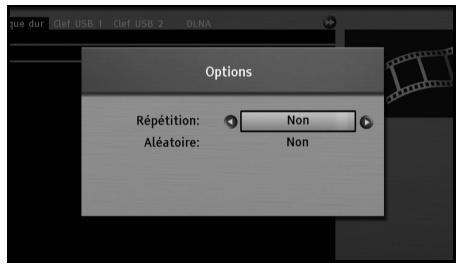 SAGEMCOM PACK BPRSI88-250 HD TNTSAT - Personnaliser les options de lecture (fichiers vidéo et musicaux) - 1
