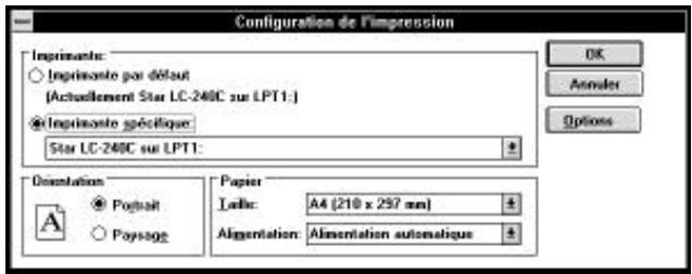 STAR LC-240C - Impression d'un document - 2