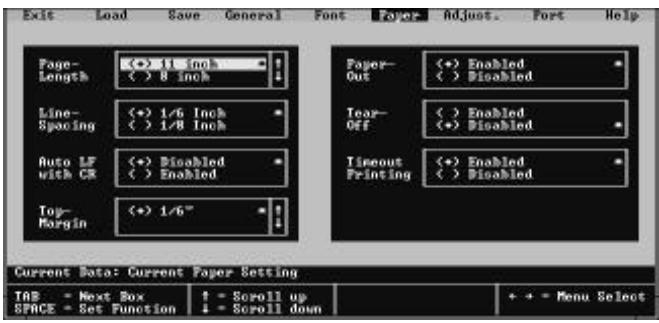 STAR LC-240C - Using the Paper window - 1