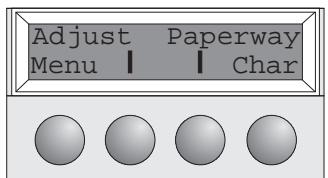 TALLY T2030-24 - Setting the first printing line (TOF) - 2