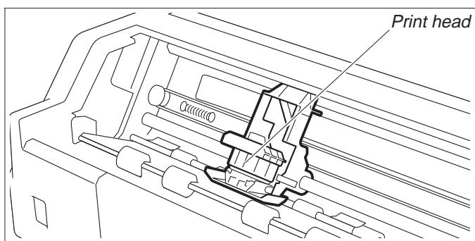 TALLY T2030-24 - Installing the ribbon cassette - 4