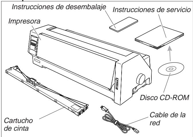 TALLY T2030-24 - > Desembalar la impresora - 1
