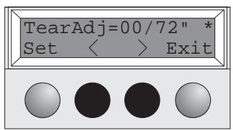TALLY T2030-24 - Setting the tear position - 7