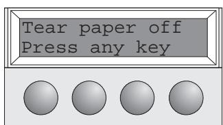 TALLY T2030-24 - Setting the print head gap - 12