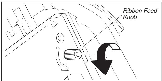 TALLY T2030-24 - Installing the ribbon cassette - 8