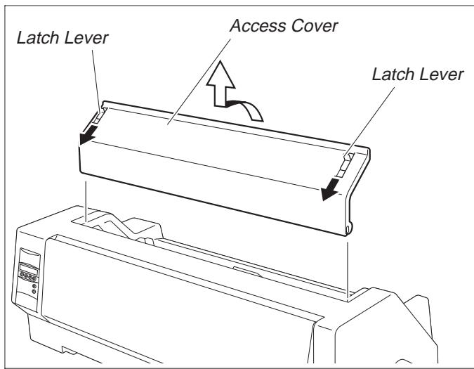 TALLY T2030-24 - Installing the ribbon cassette - 3