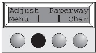 TALLY T2130-24 - Setting the first printing line (TOF) - 4