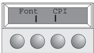 TALLY T2130-24 - Selecting a font - 7