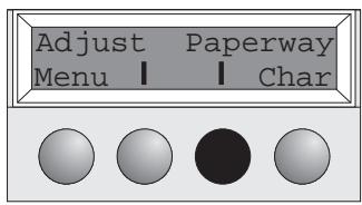 TALLY T2130-24 - Setting the print head gap - 6