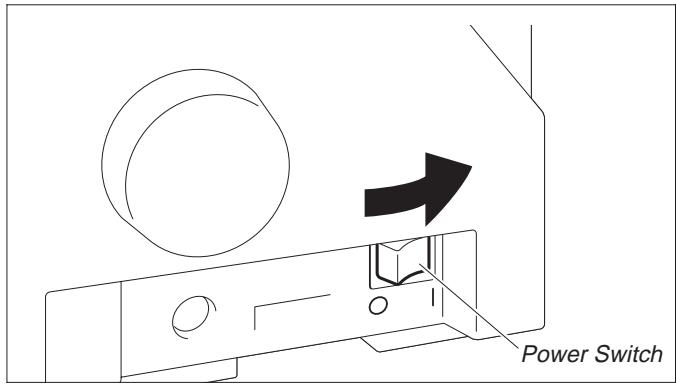 TALLY T2130-24 - >Switching the printer on and off - 1