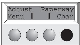 TALLY T2130-9 - Selecting a font - 1