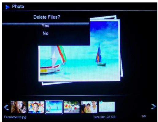 TELEFUNKEN DPF 10933 6 - - Delete your photos from the thumbnail mode - 2