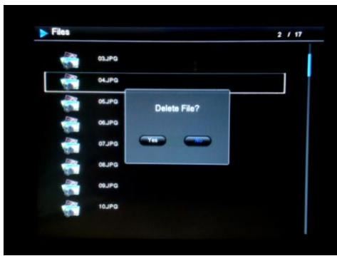 TELEFUNKEN DPF7903 - Suppression de photos - 2