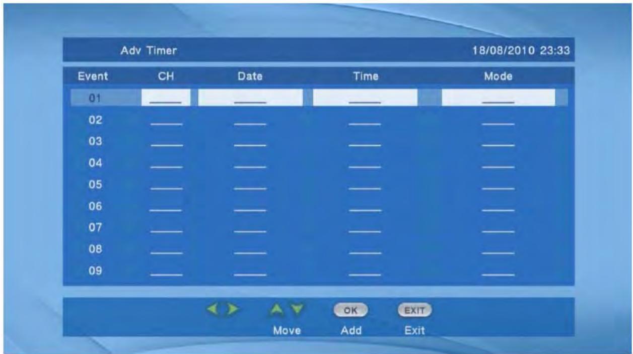 BRANDT BTR1203HD - Programmer un enregistrement ou un rappel - 1